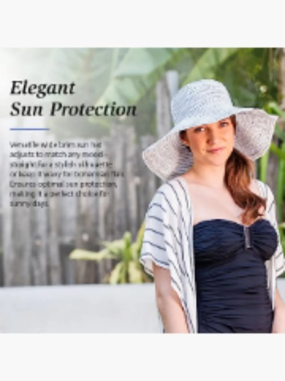 UPF 50+ Sun Hat with Wide Brim - Packable, Adjustable Drawstring, Lightweight